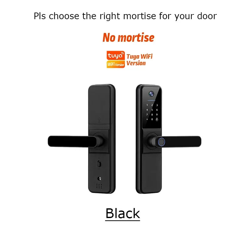 Serrure Connectée Intelligente– Empreinte Digitale, Caméra HD & WiFi🔐